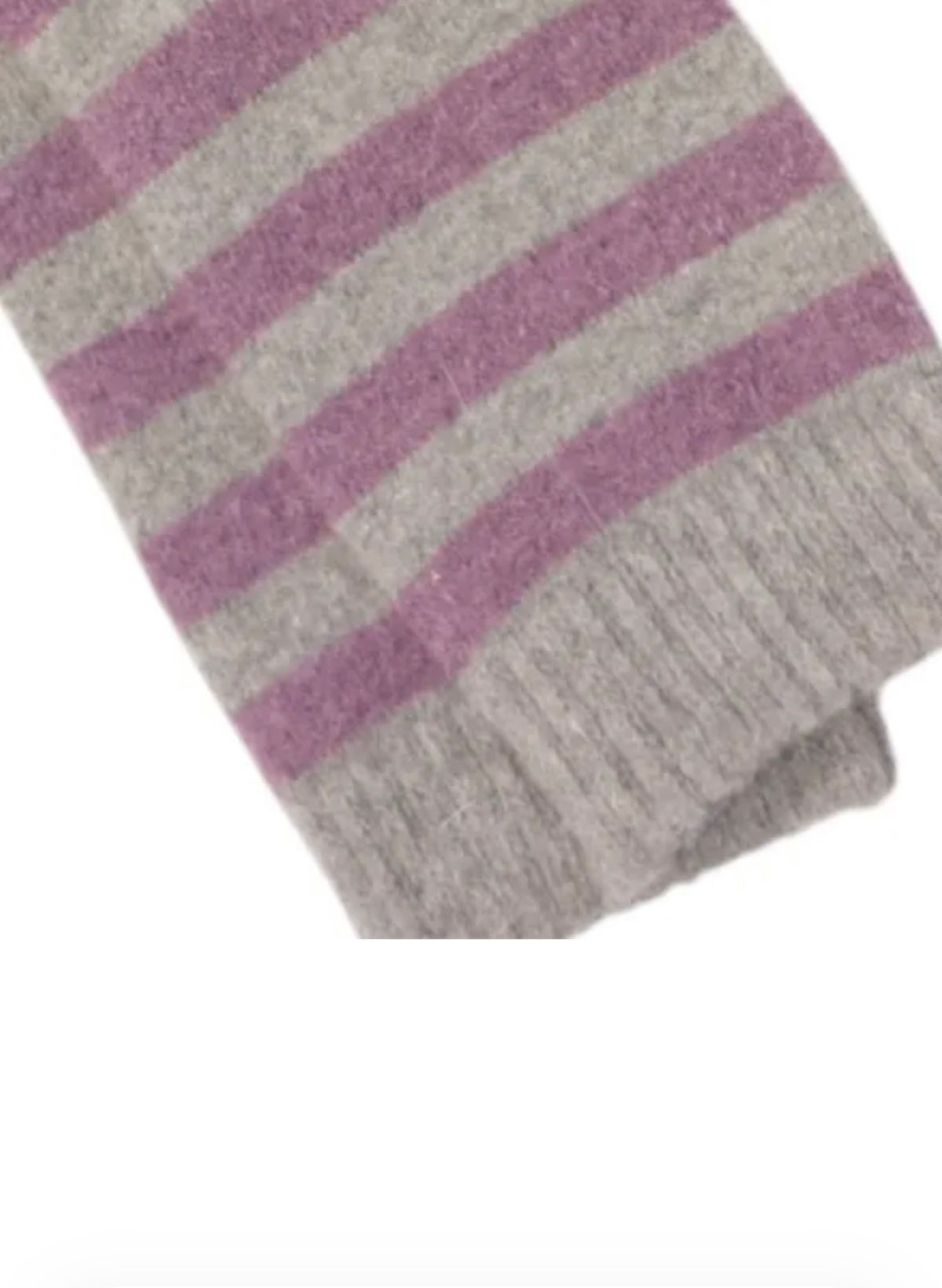 Lavender stripe cosy socks