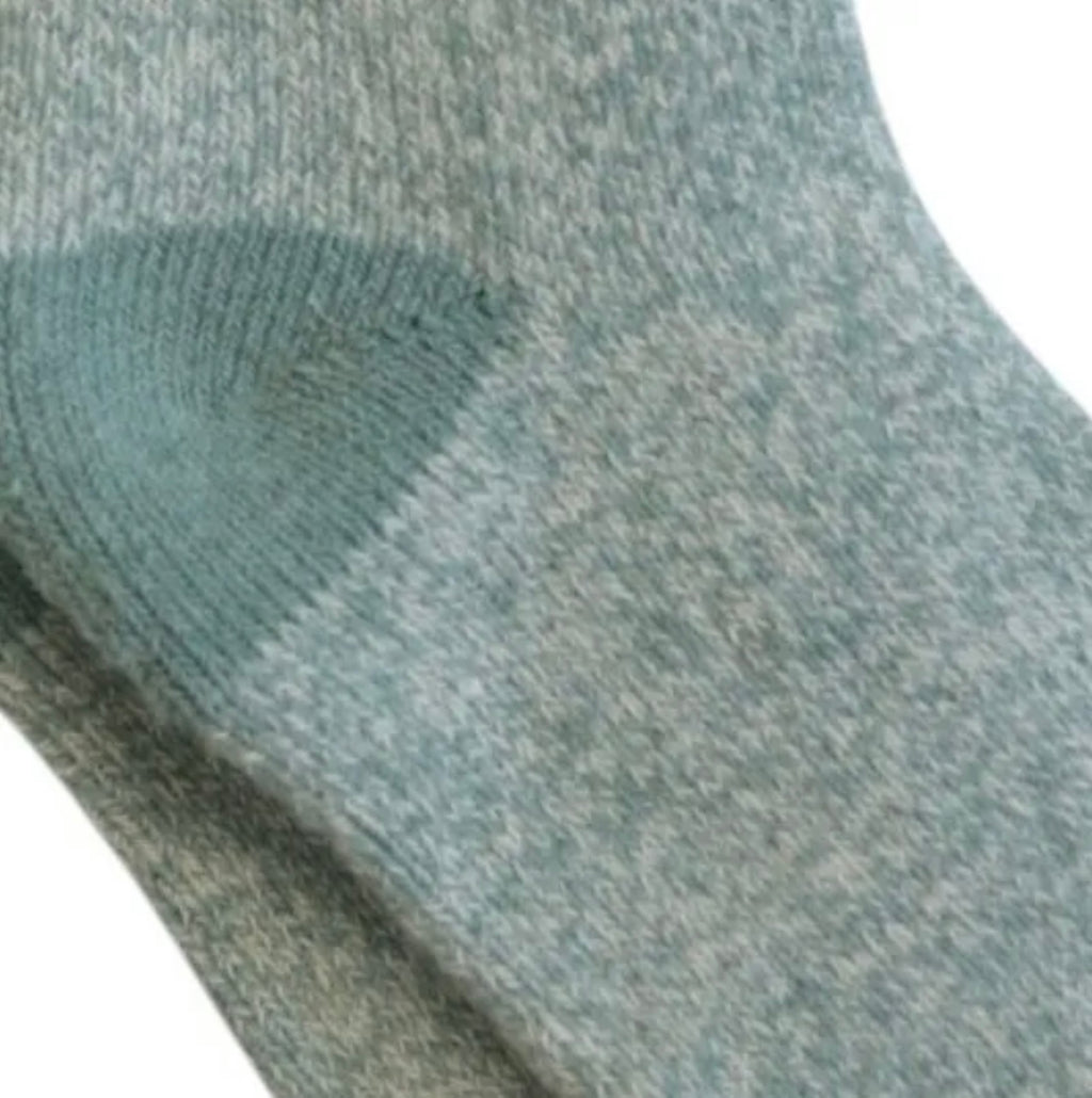 Green marl cosy socks