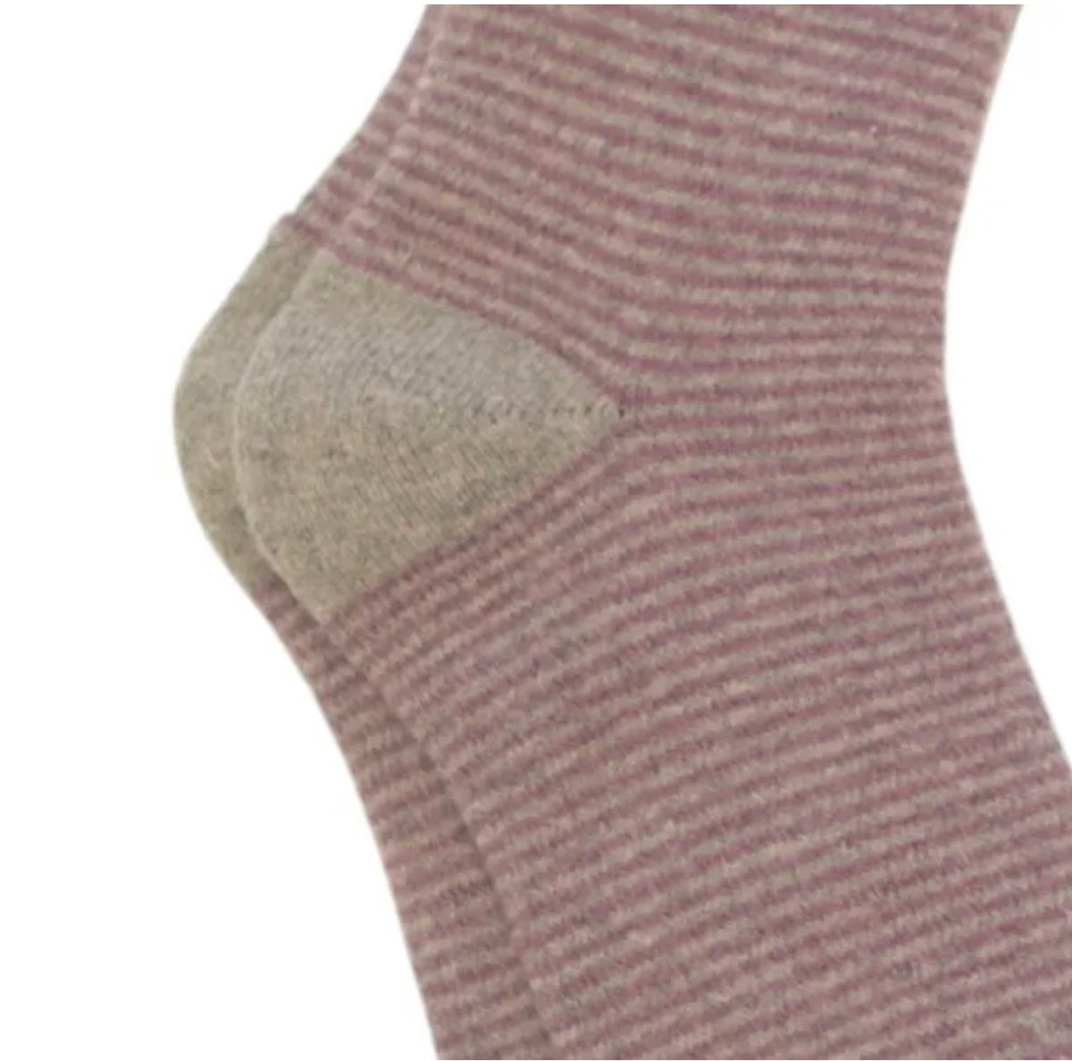 Lavender thin stripe cosy socks