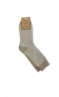 Oatmeal Marl cosy socks