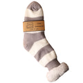 Grey and white cosy slipper socks