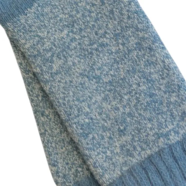 Cornflower marl cosy socks