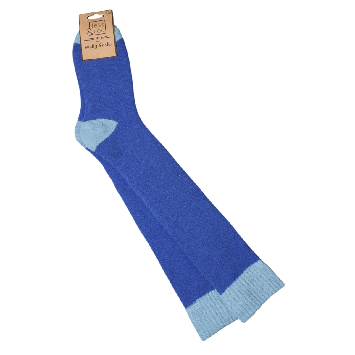 Blue welly socks