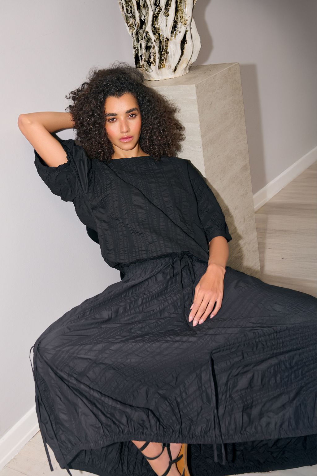 Crinkle Crinkle Skirt - Black
