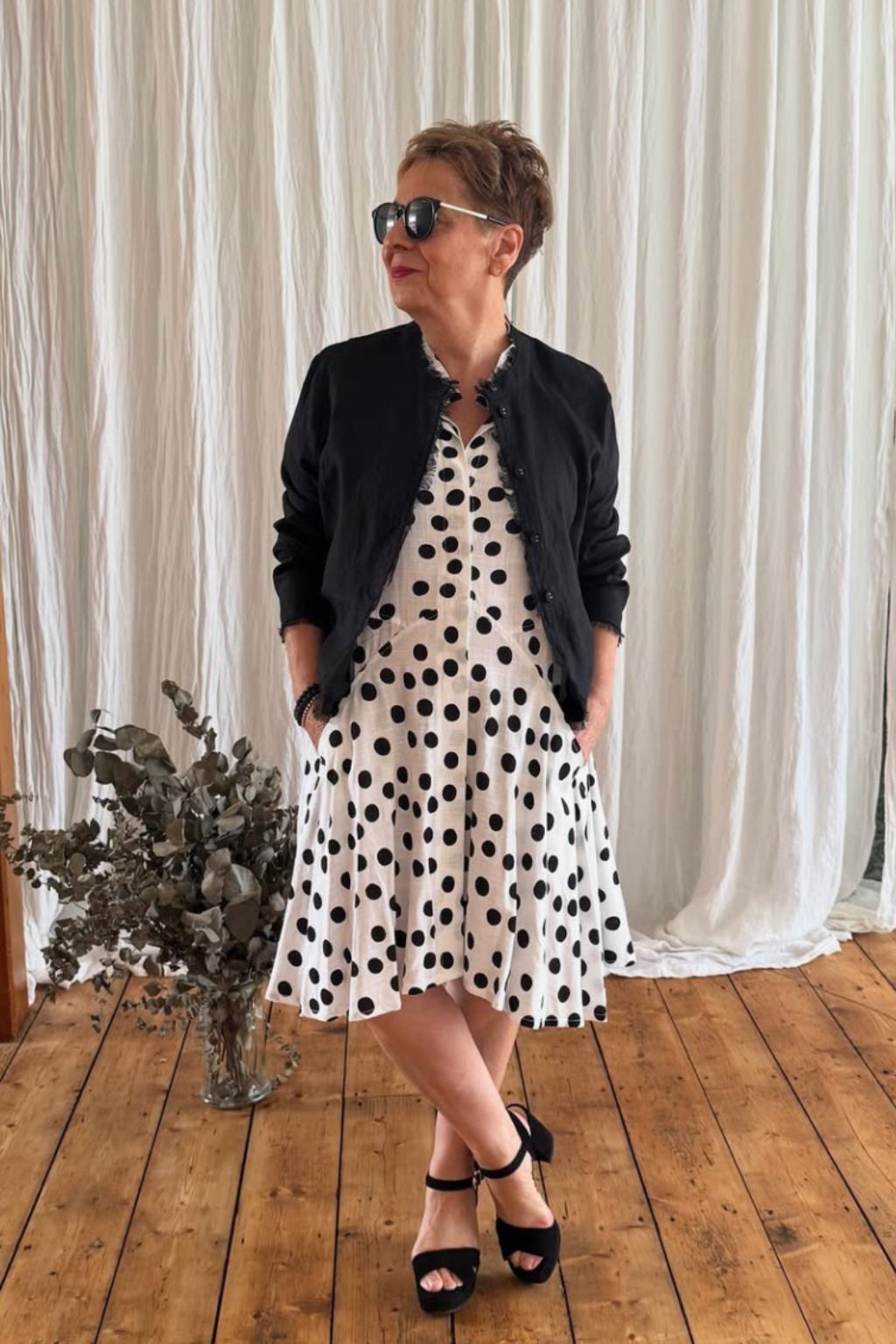 Miss Vivien Swing Dress - Polka Dot