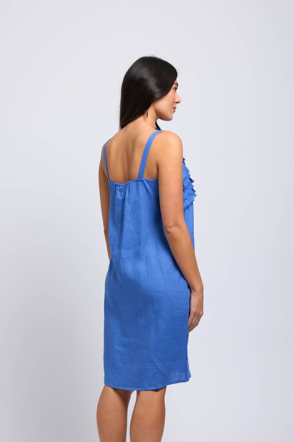 Pleat Dreams Dress - Bold Blue