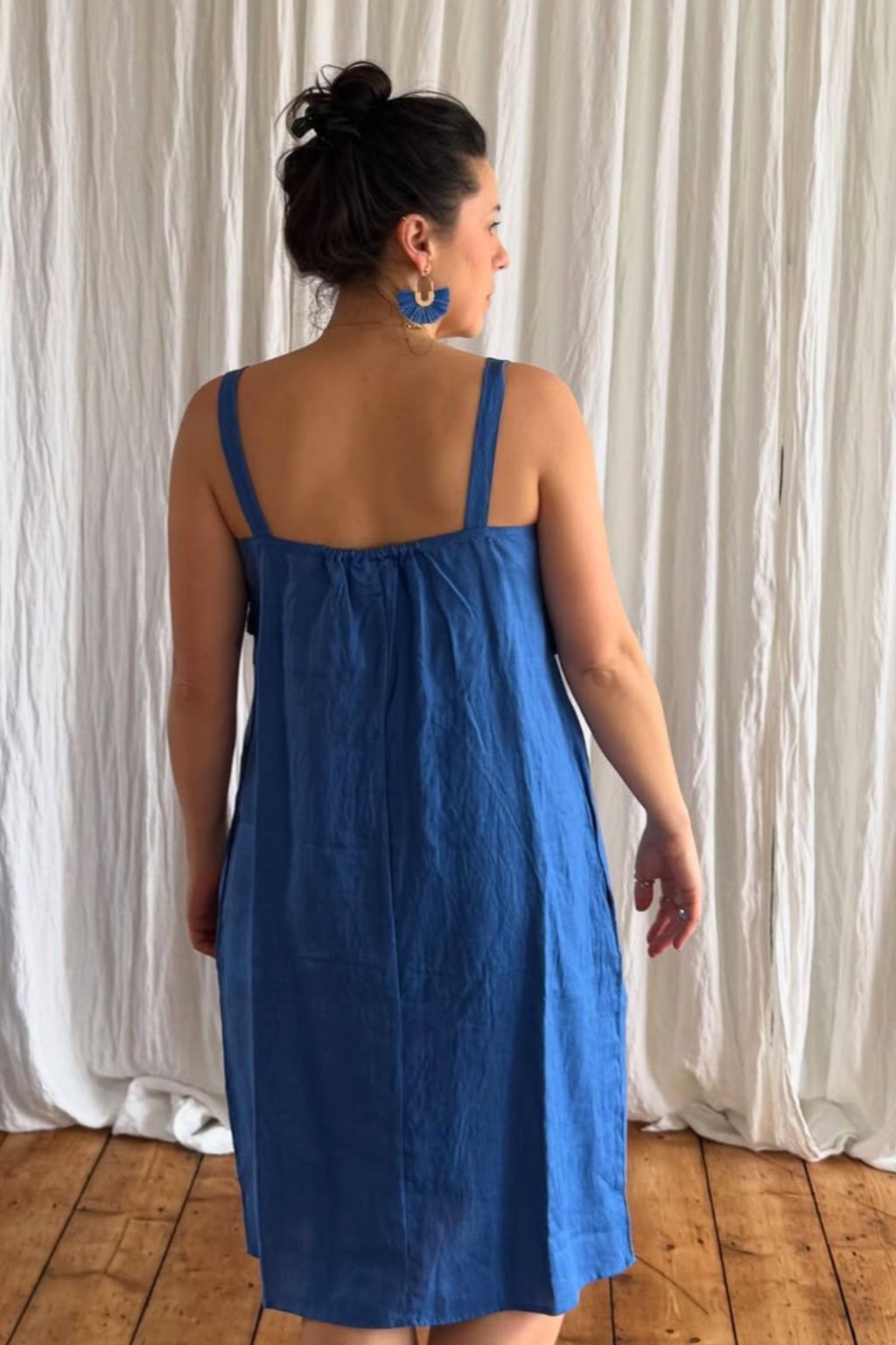 Pleat Dreams Dress - Bold Blue