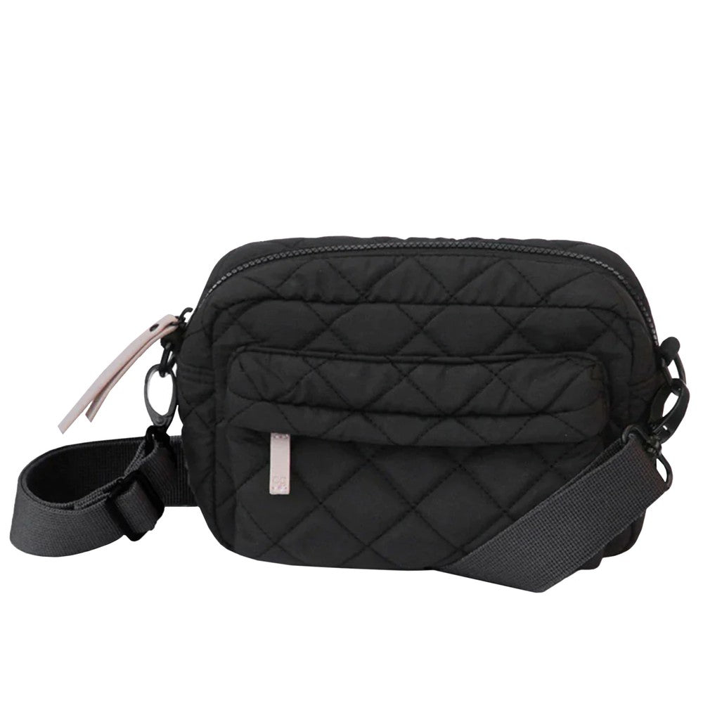 Quilted crossbody bag - Black