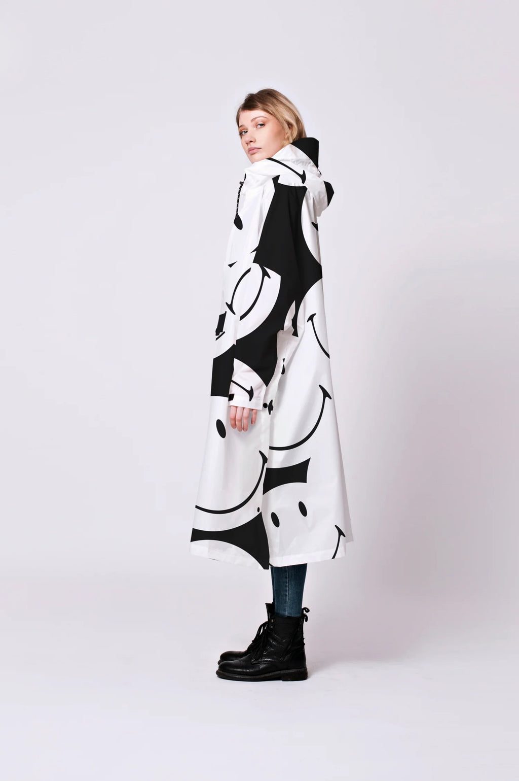 Panda Smiley - Rain Poncho