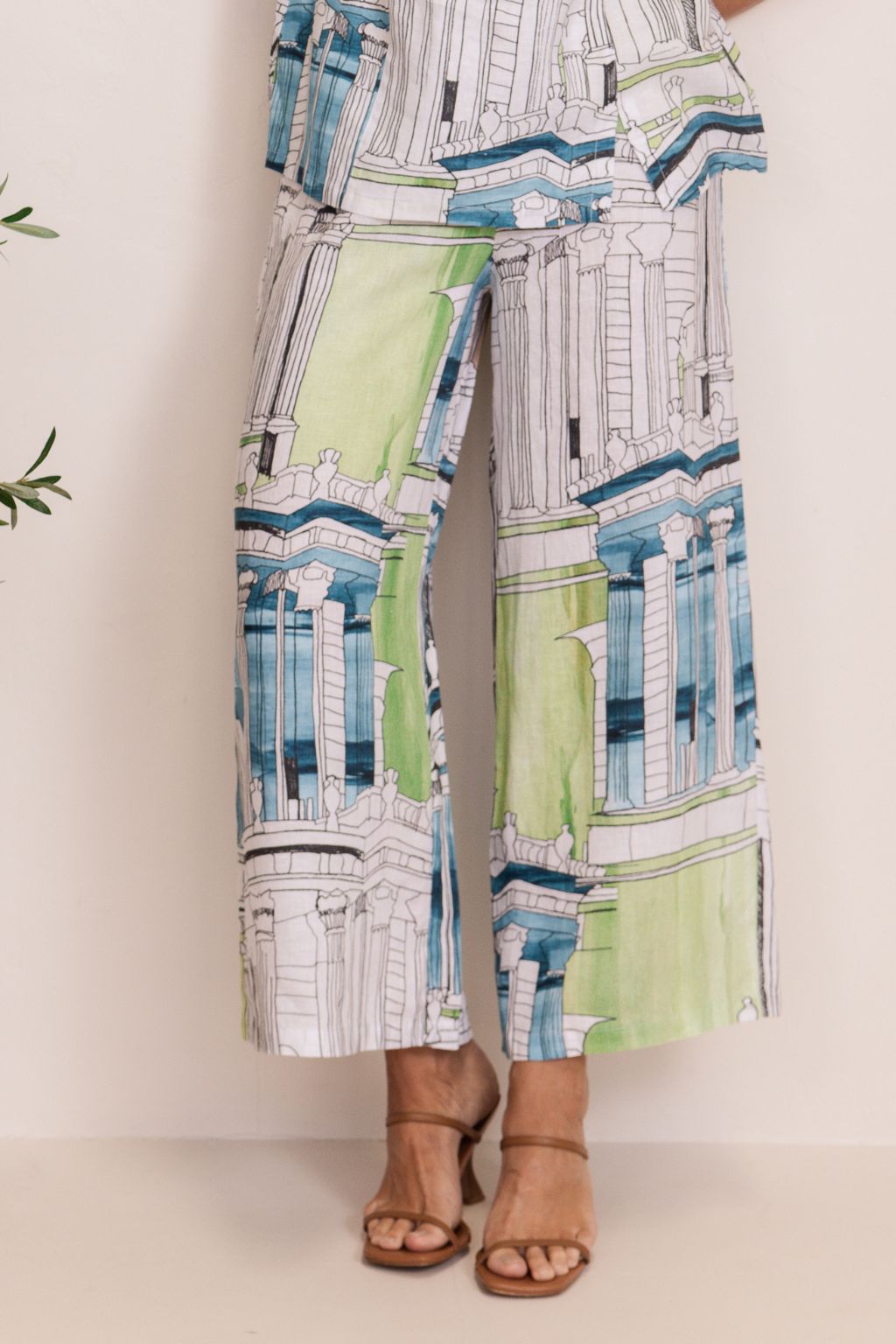 Linen Palazzo Pant - Rome