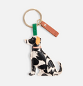Mono Bloom Labrador Dog Keyring