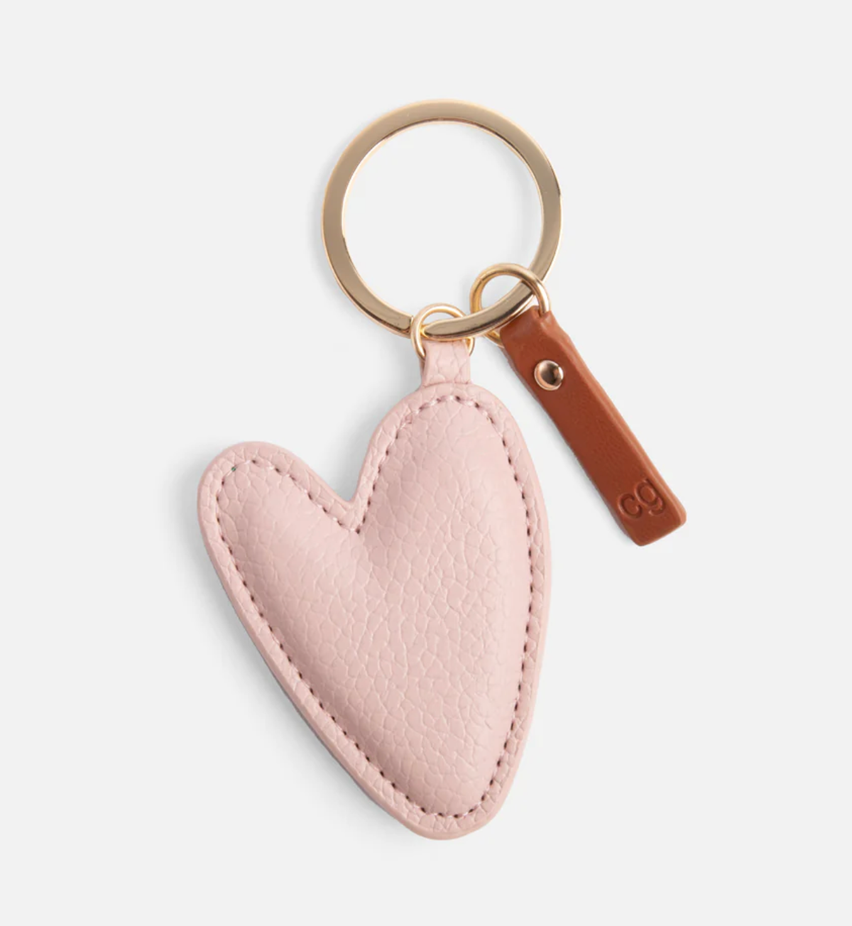 Pink/Green Heart Keyring