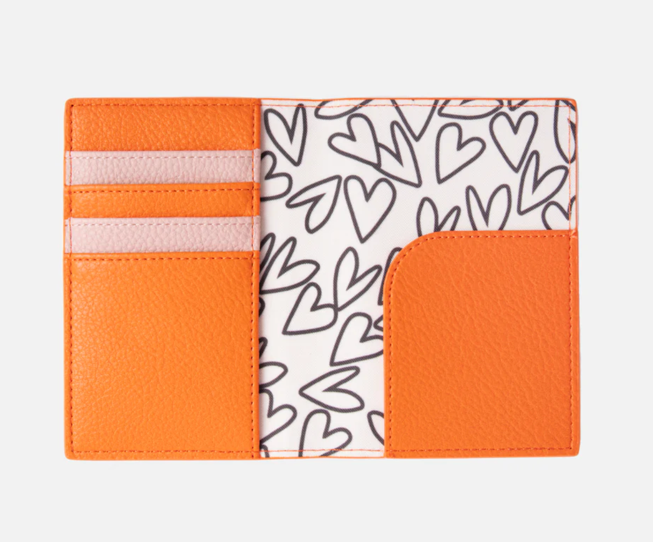 Orange Passport Card Holder