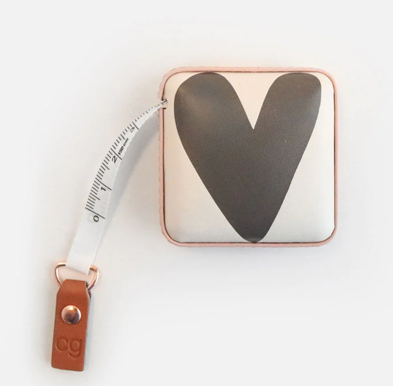 Charcoal Hearts Tape Measure 1.5M