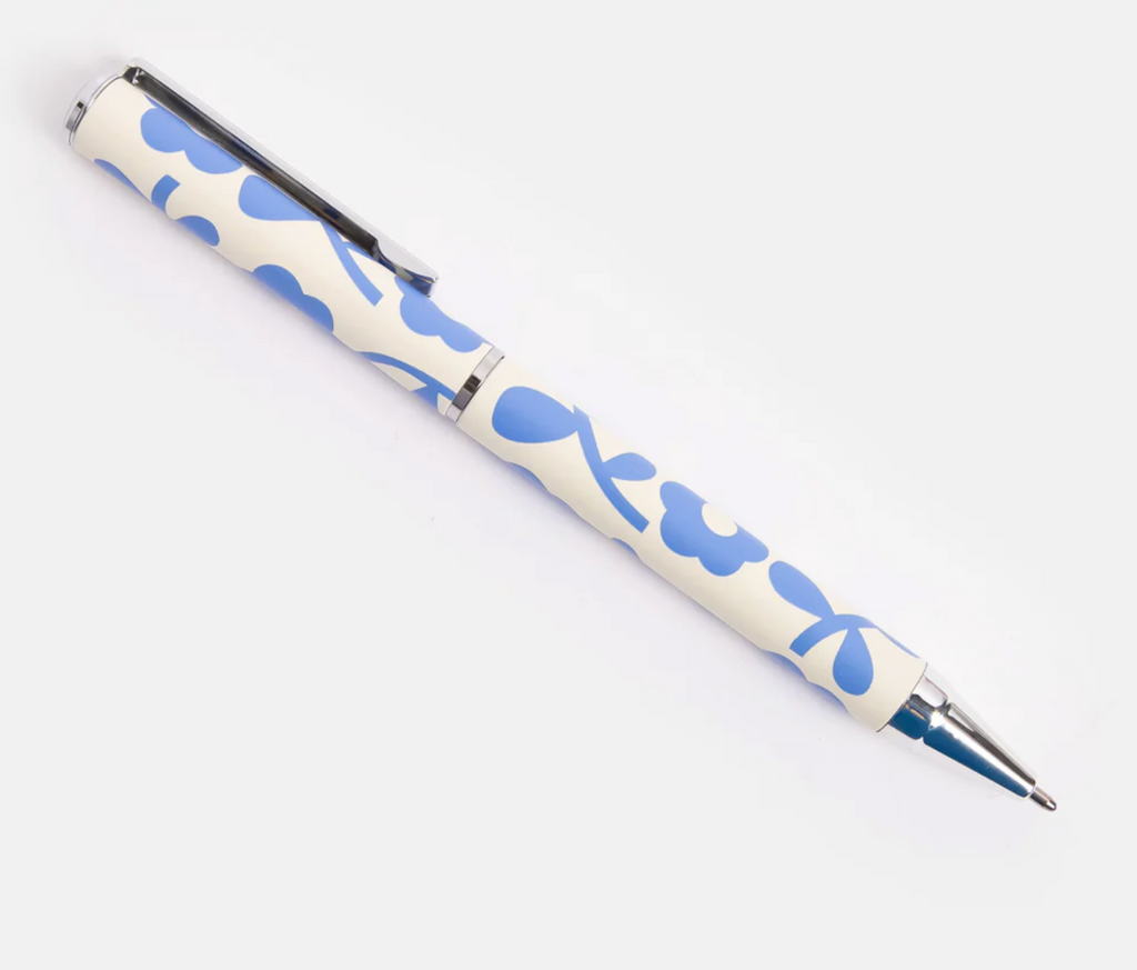 Blue Mono Flower Pen