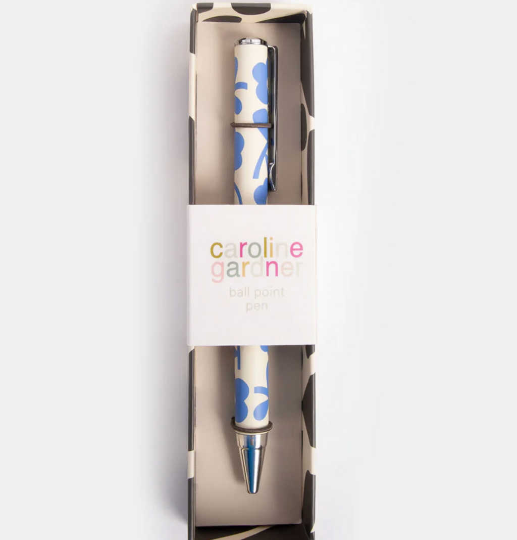Blue Mono Flower Pen
