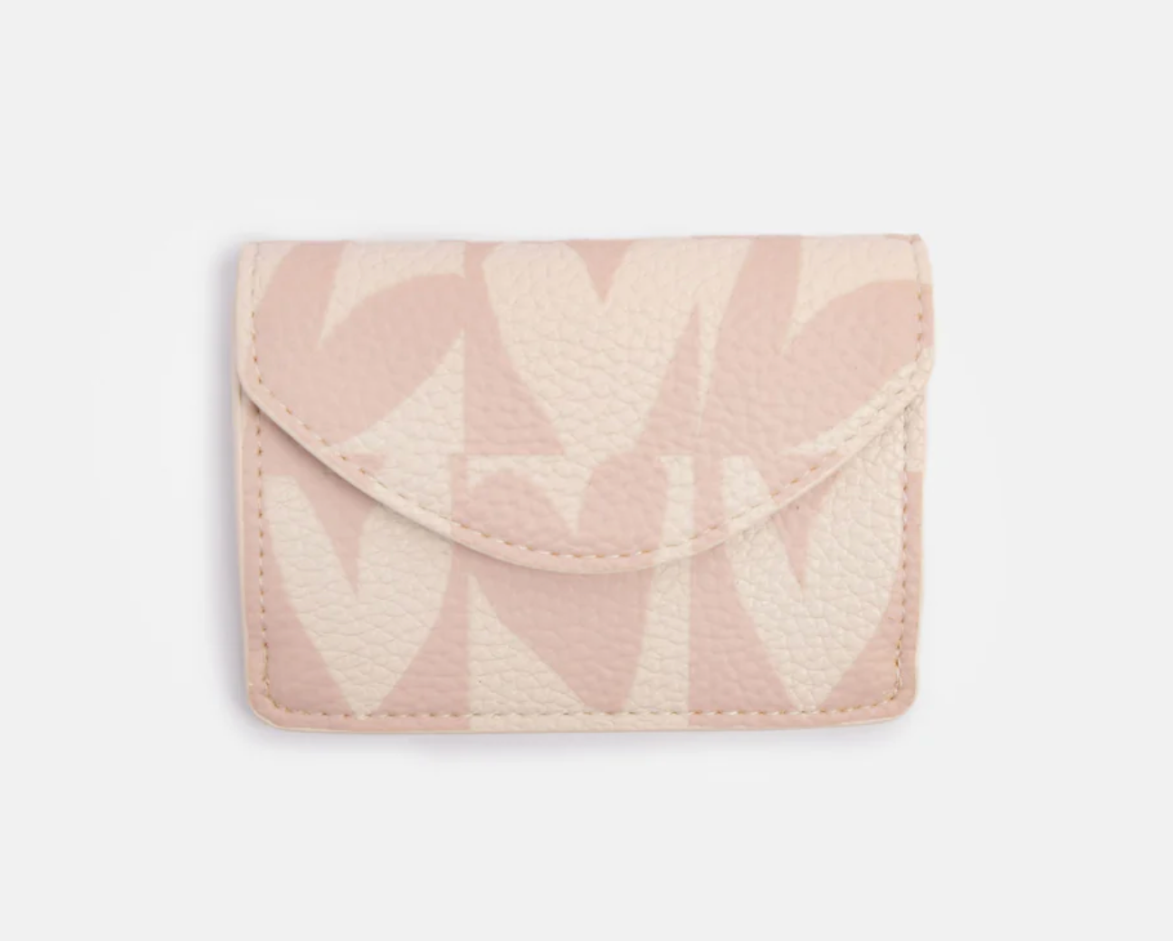 Pink Checkmate Hearts Card Holder Purse
