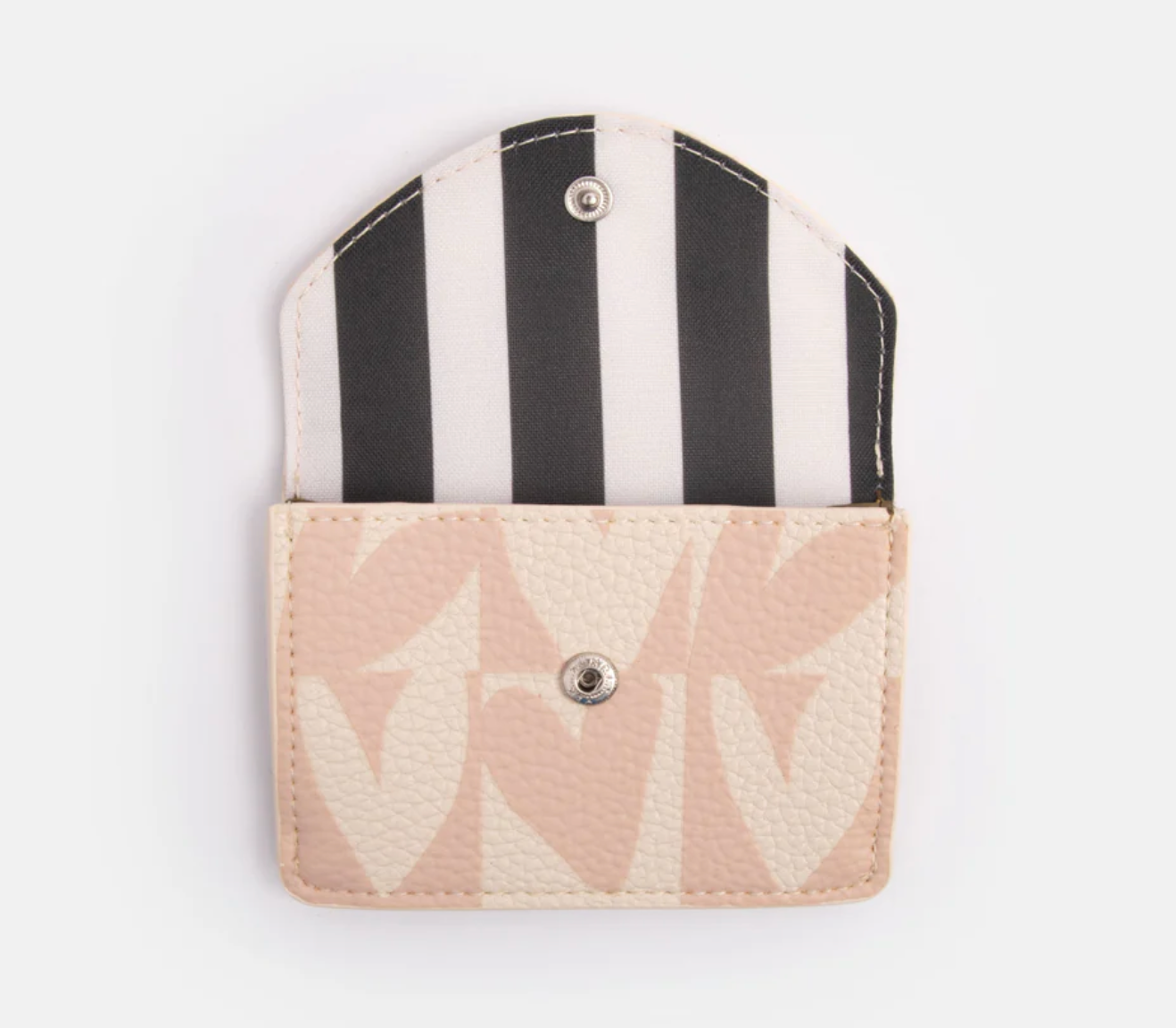 Pink Checkmate Hearts Card Holder Purse