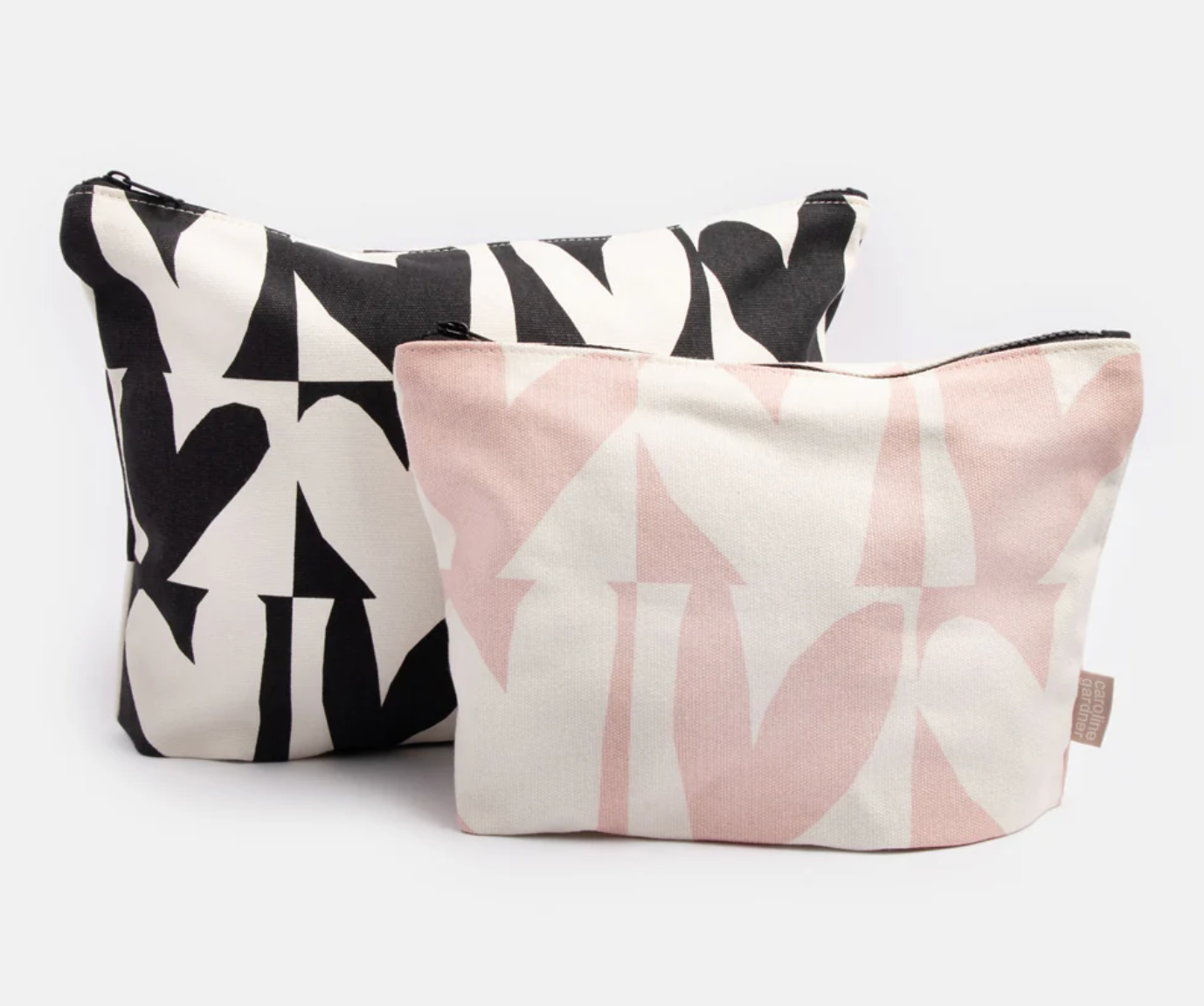 Checkmate Hearts Set of 2 Travel Pouches