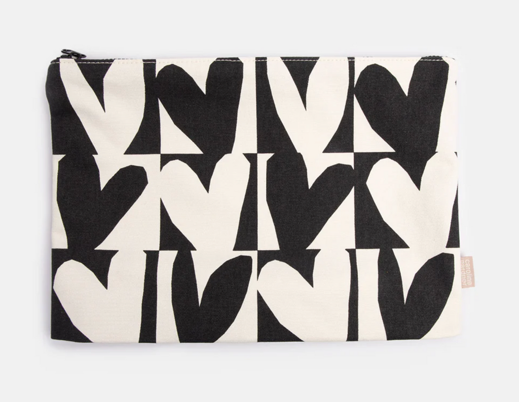 Checkmate Hearts Set of 2 Travel Pouches