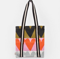 Colourblock Heart Tote Bag