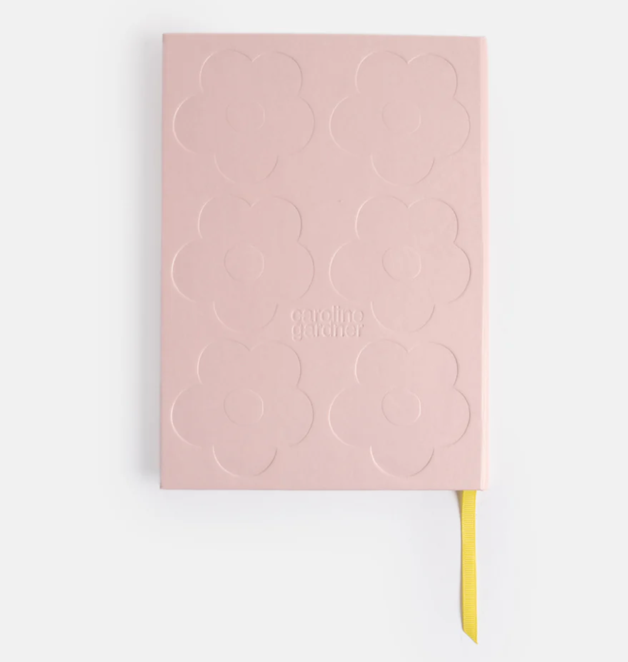 Pink Flowers Slim Hardback Notebook
