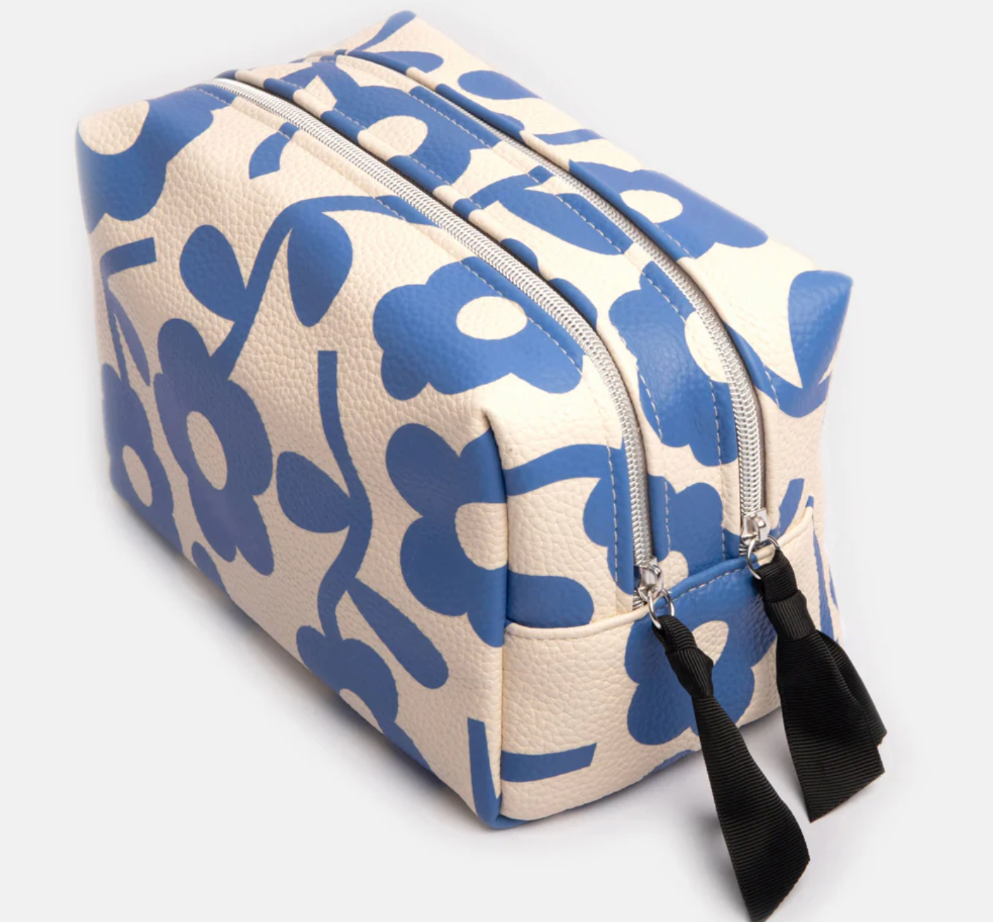 Blue Floral Large Travel Wash Bag