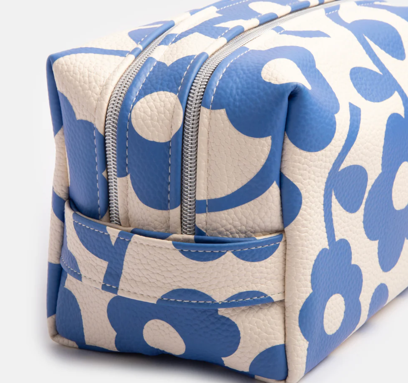 Blue Floral Large Travel Wash Bag