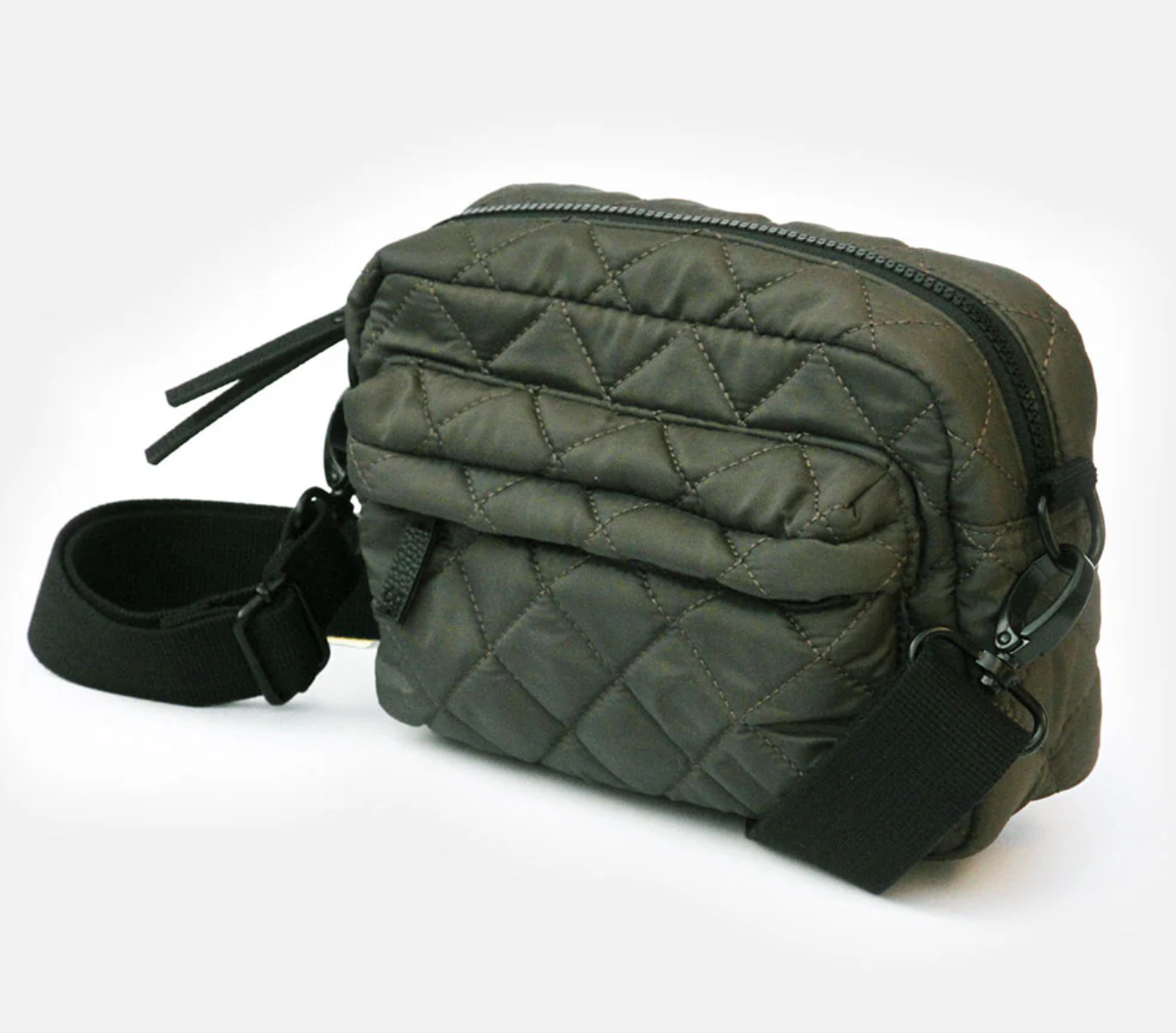 Quilted crossbody bag - Khaki