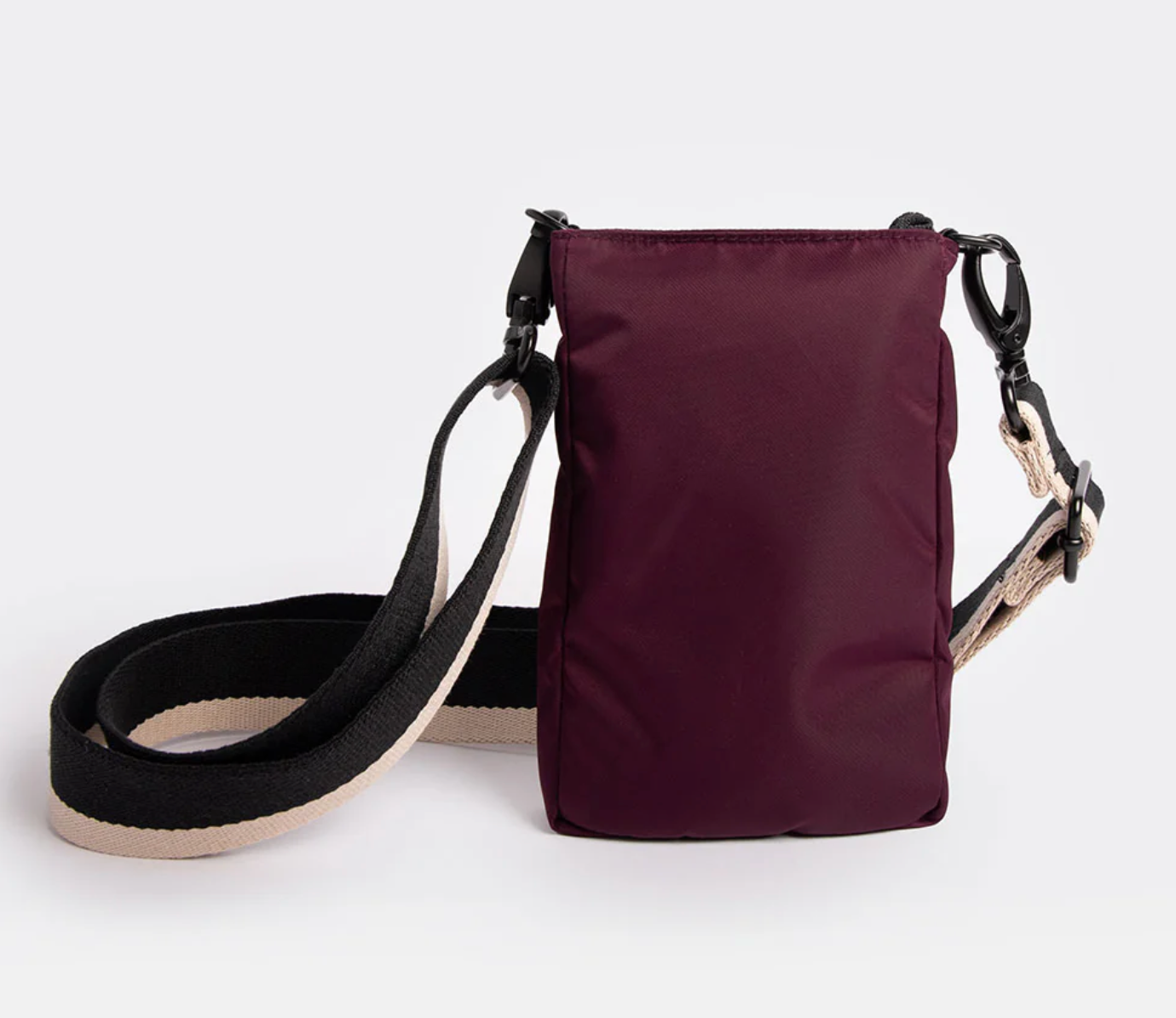 Burgundy Padded Phone Pouch Bag