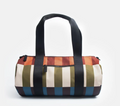Retro Stripe Duffel Gym Bag