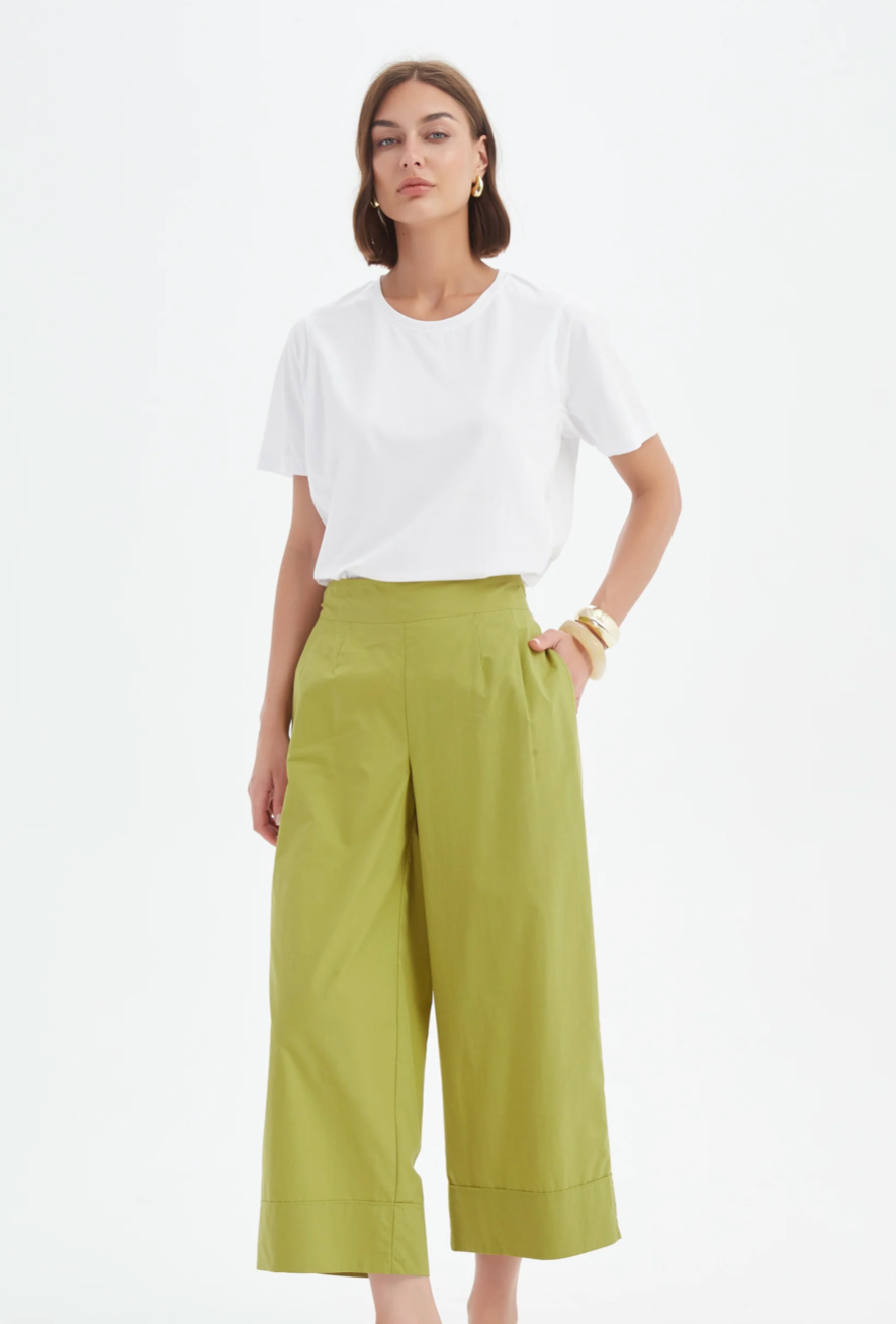 Classic Lyocell Pant - Split Pea