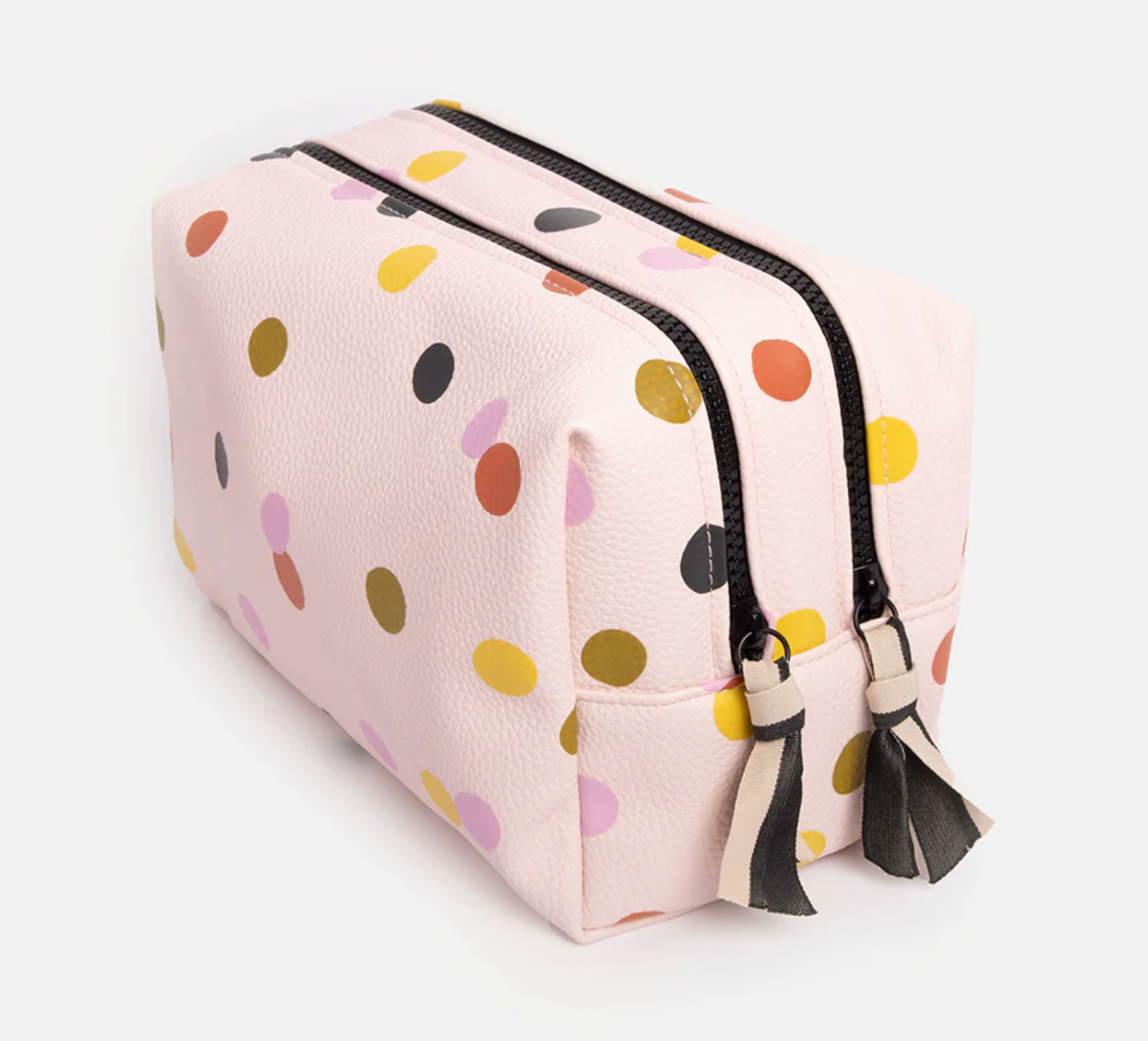 Large Travel Wash Bag - Pink Dotty