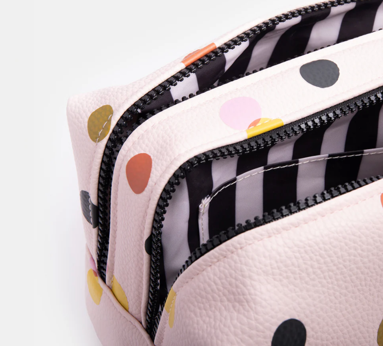 Large Travel Wash Bag - Pink Dotty