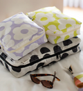 Mono spot/flowers set of 3 packing cubes