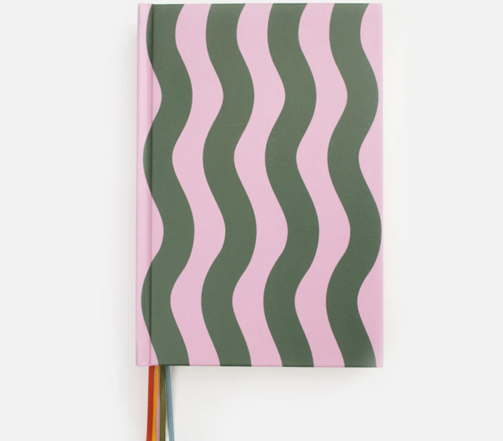 Wave stripe notebook