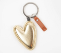Gold heart keyring