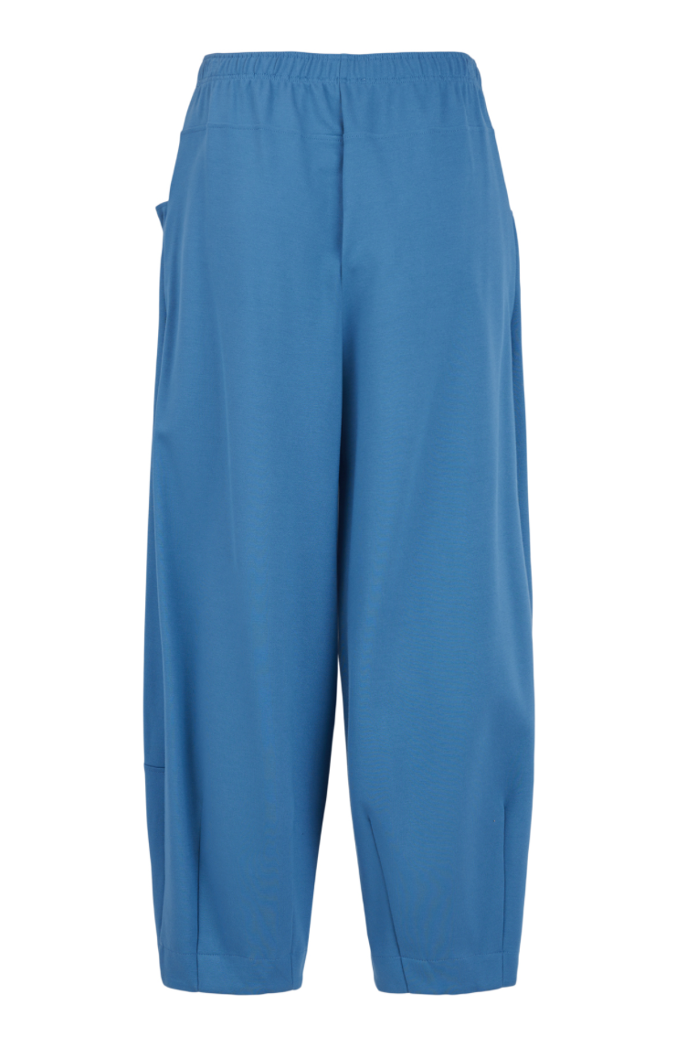 Barrel Leg Trousers - Blue