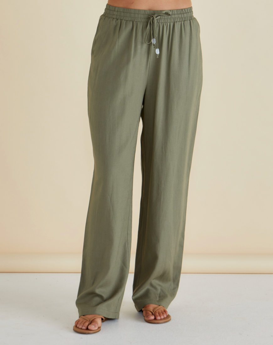 Zaza Relax Pant - Olive