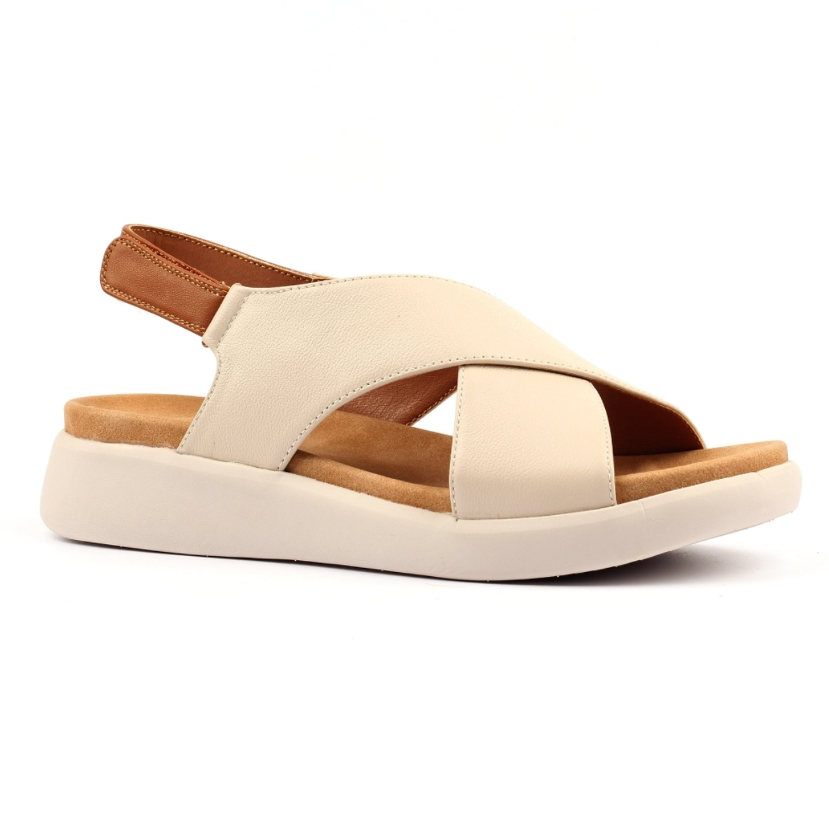 Merletta Leather Shoe - Beige