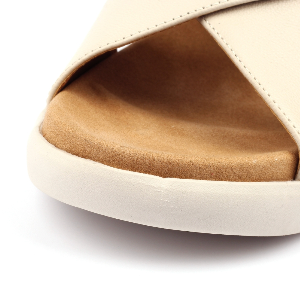 Merletta Leather Shoe - Beige