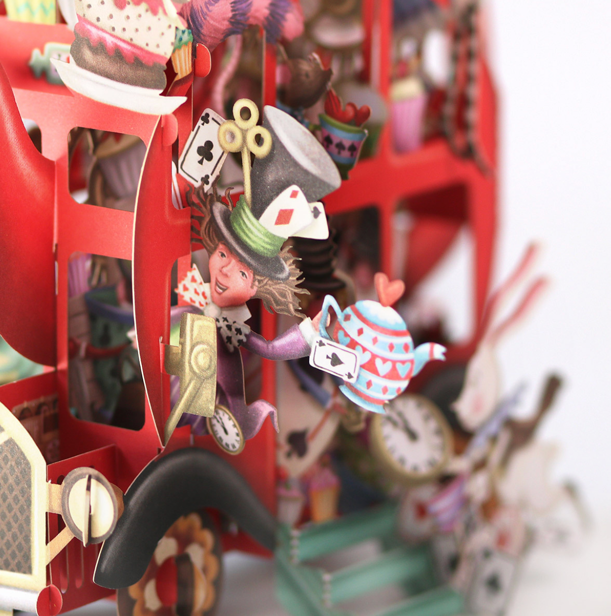 Alice's Teapot - 3D Pop Up Greetings Card