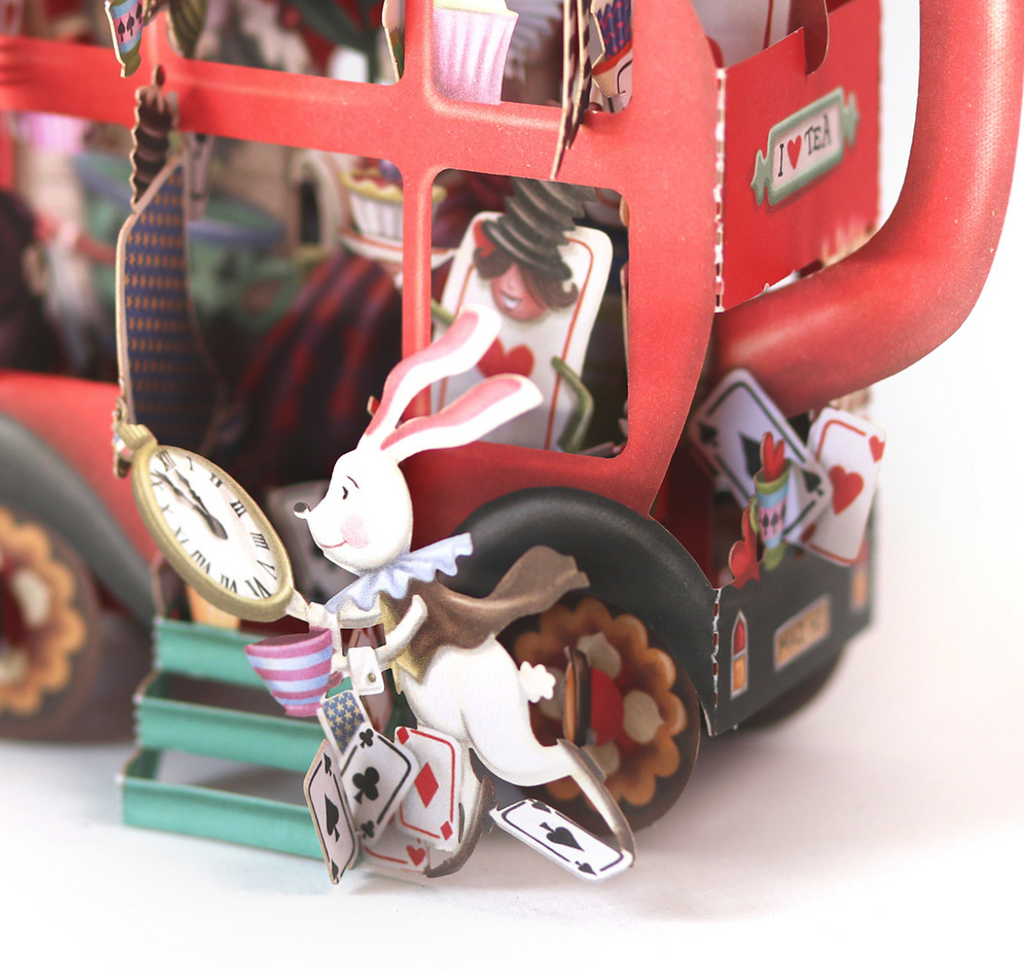 Alice's Teapot - 3D Pop Up Greetings Card