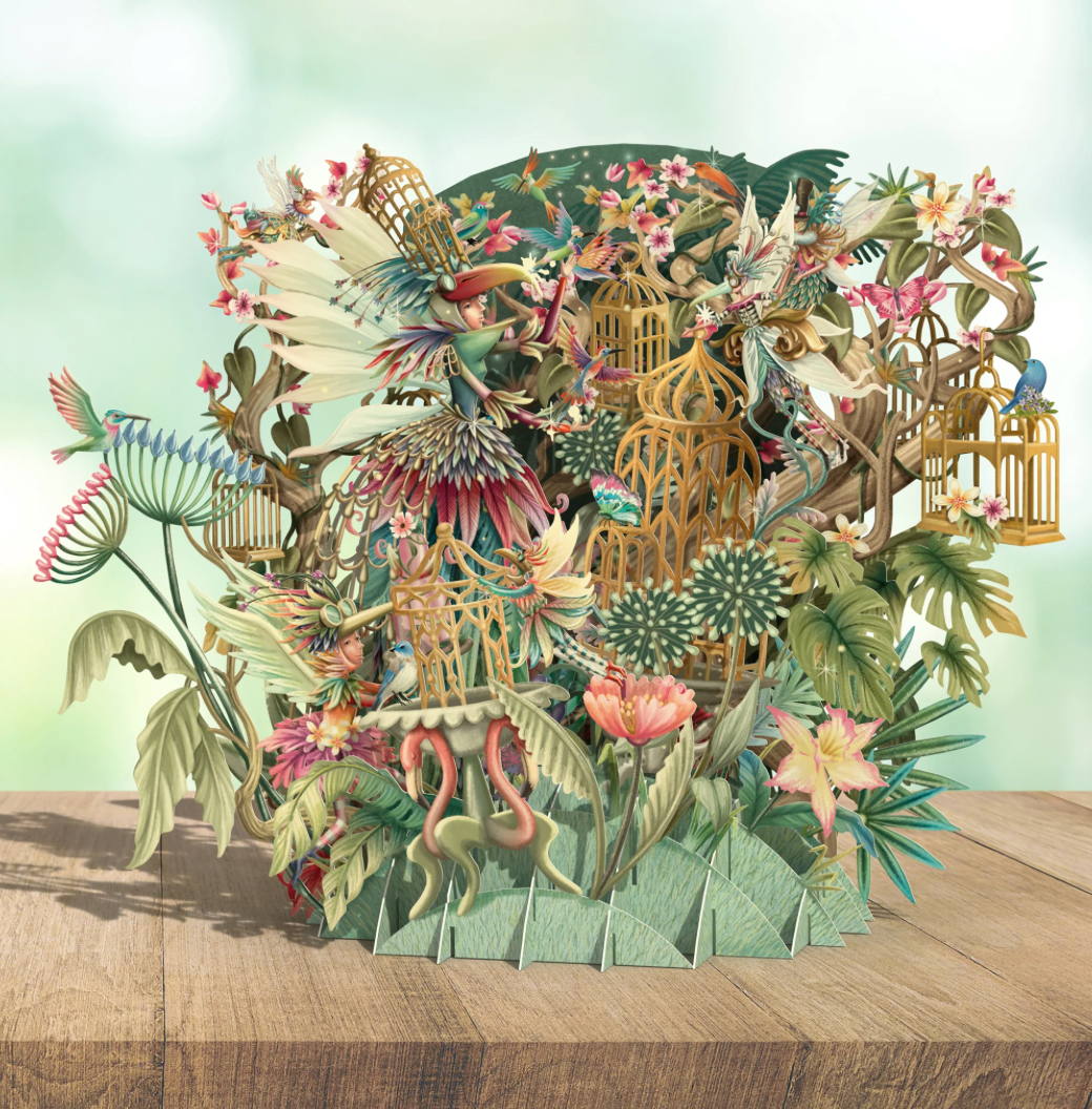 Fairy Cages - Top of the World Pop Up Greetings Card