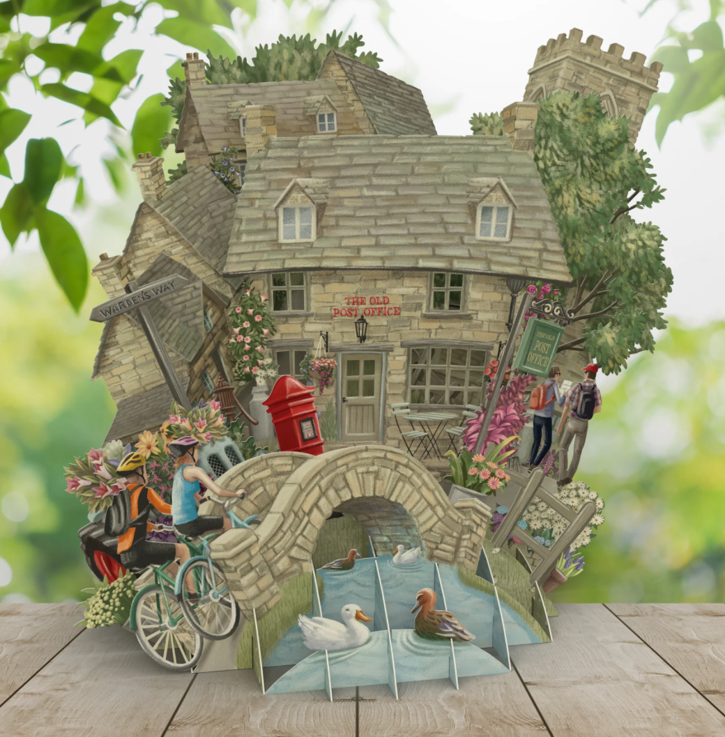 The Cotswolds" - Top of the World Pop Up Greetings Card