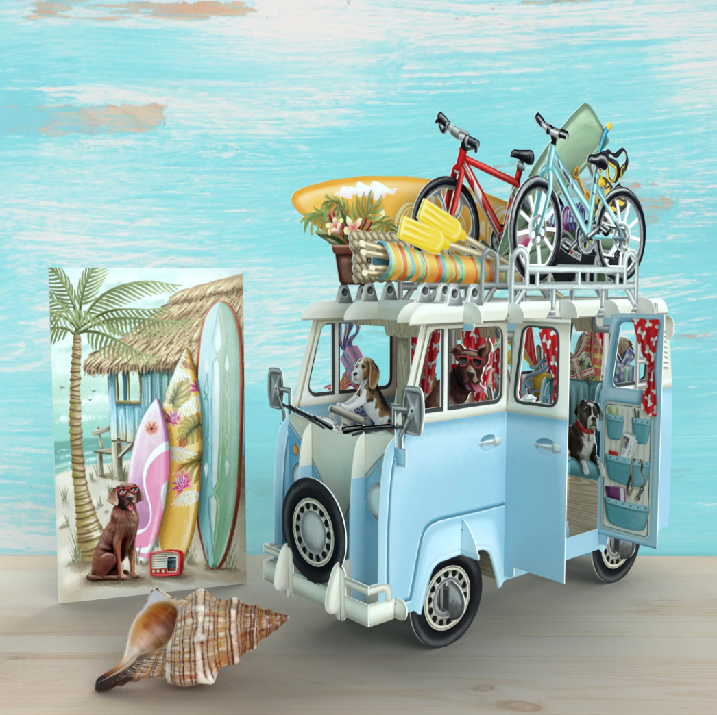 The Camper Van - 3D Pop Up Greetings Card