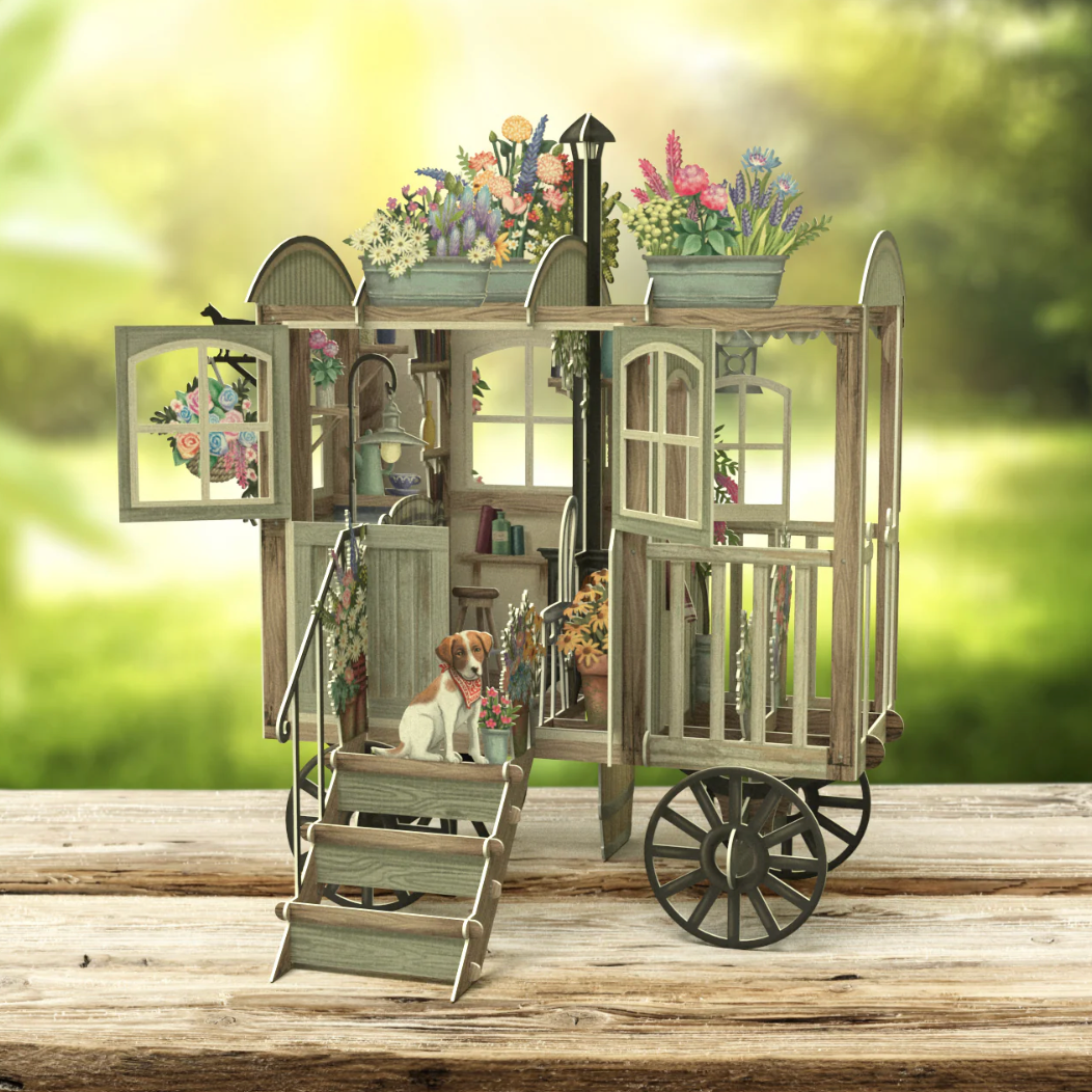 The Shepherd's Hut - 3D Pop Up Greetings Card