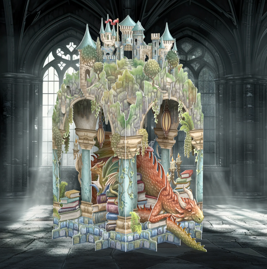Book Hoarder - 3D Pop Up Greetings Card