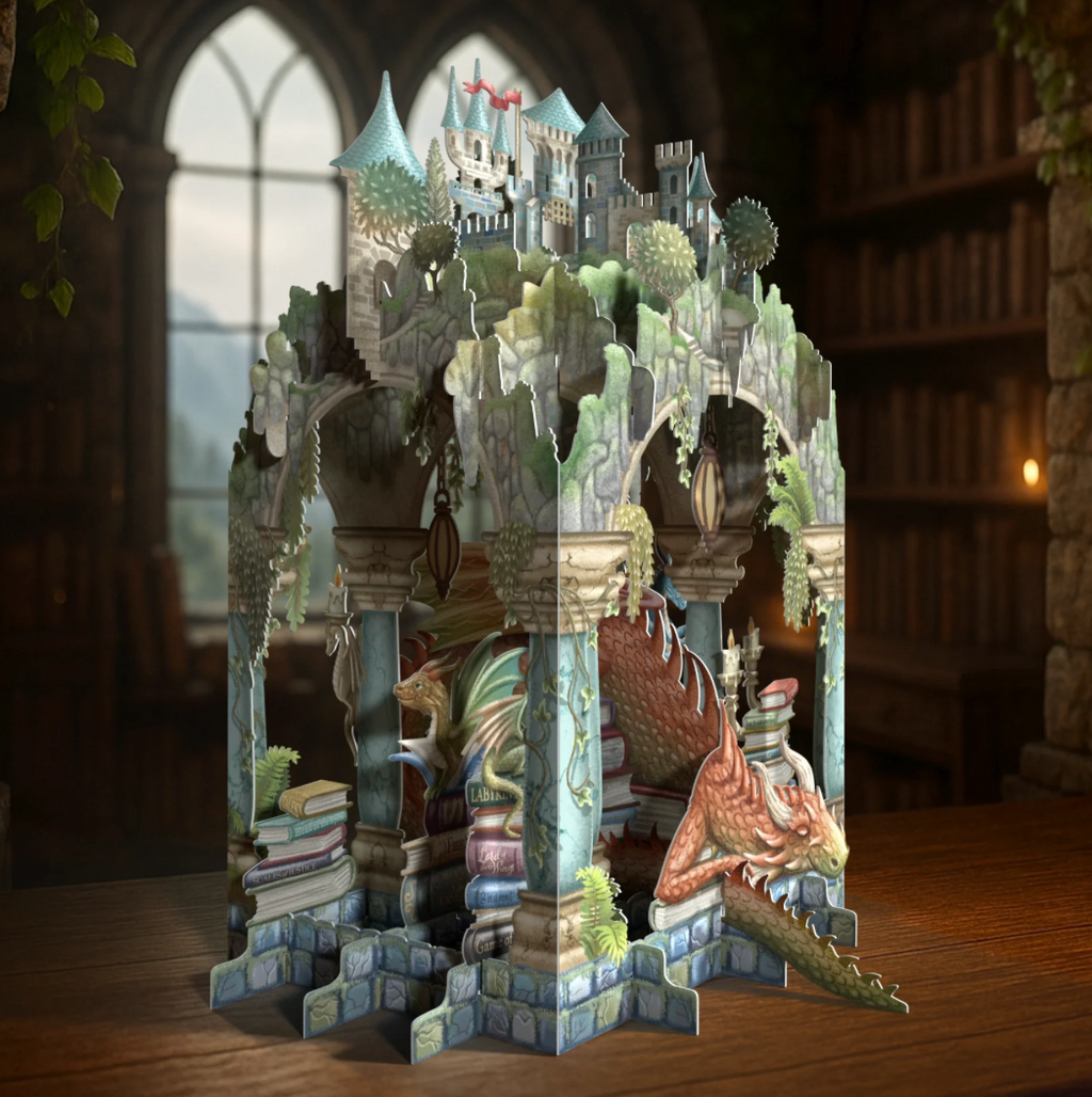Book Hoarder - 3D Pop Up Greetings Card