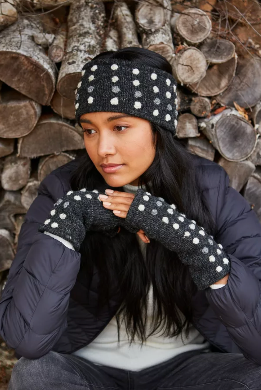 Kew Headband Charcoal
